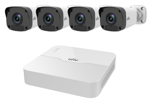 Комплект IP видеонаблюдения Uniview KIT/301-04LB-P4/4*2122LR3-PF40M-D
